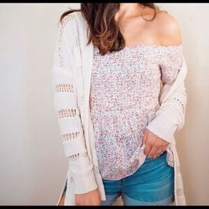 Old Navy Smocked Floral Top